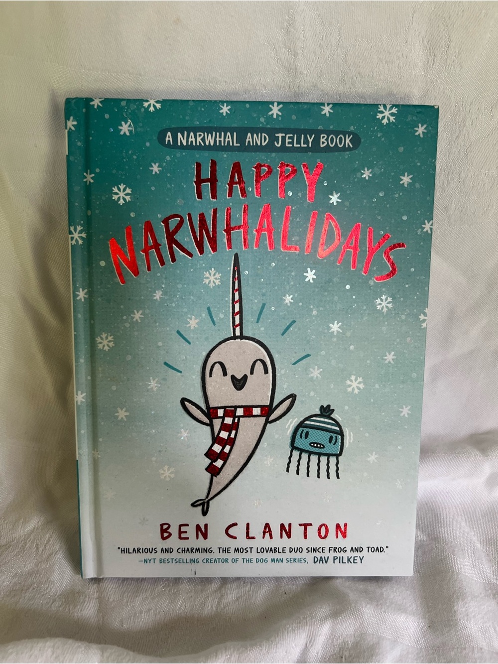 Tundra Happy Narwhalidays Book - Teal and Red Accents